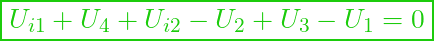  \boxed{U_{i1} + U_4 + U_{i2} - U_2 + U_3 - U_1 = 0 }