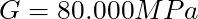 G = 80.000 MPa