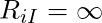 R_{iI} = \infty