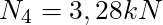 N_4 = 3,28 kN
