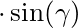 \cdot \sin(\gamma)
