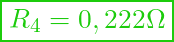  \boxed{ R_4 = 0,222 \Omega }