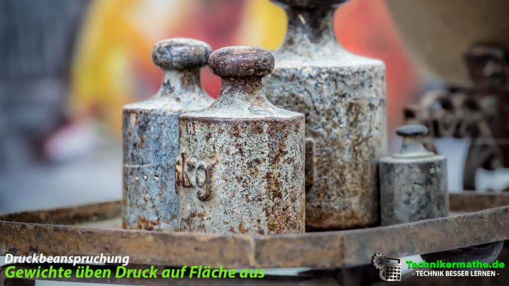 Druckbeanspruchung - Druck auf Fläche